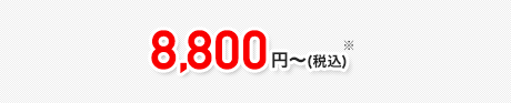 8,800円～（税込）
